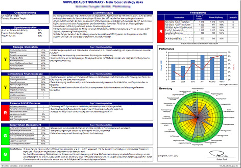 Supplier Audit Summery